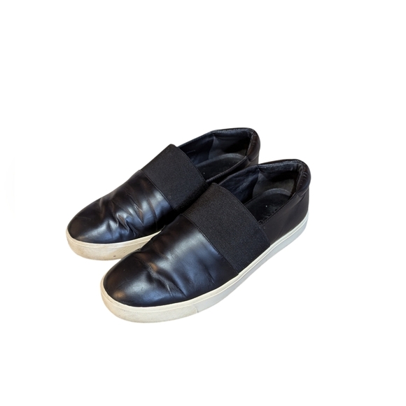 Vince Corbin Leather Slip On Sneakers Size 8 - Picture 1 of 8